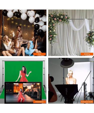 BEIYANG 8.5x10 FT Adjustable Backdrop Stand Kit for Wedding Party Stage Decoration - Buy Online on SooperMarket.com