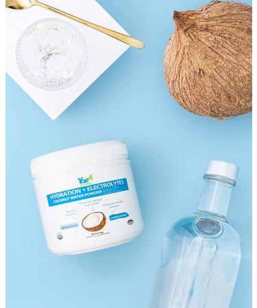 Organic Coconut Water Powder for Hydration and Energy - Unsweetened Electrolyte Supplement (14.12 oz) - Buy Online on SooperMarket.com
