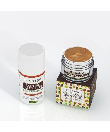 LILY SADO Tea+C Coffee & Matcha Caffeine Eye Cream 1 oz - Anti-Aging Vegan Repair Moisturizer for Under-Eye Wrinkles, Puffiness, Dark Circles & Bags - Buy Online on SooperMarket.com