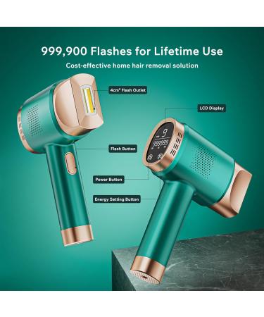 AMINZER 2023 IPL Hair Removal Device 3-in-1 Functions HR/SC/RA | 9 Energy Levels | 999900 Flashes | Painless Laser Hair Removal Device with LCD Touch Screen - Buy Online on SooperMarket.com
