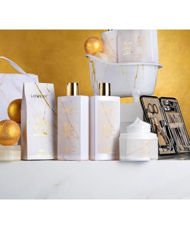 Ultimate Gift Basket for Mom - 31Pc Spa Self Care Kit | Stress Relief Gifts Birthday & Thank You Ideas | Honey Almond Bath & Body Essentials - Buy Online on SooperMarket.com