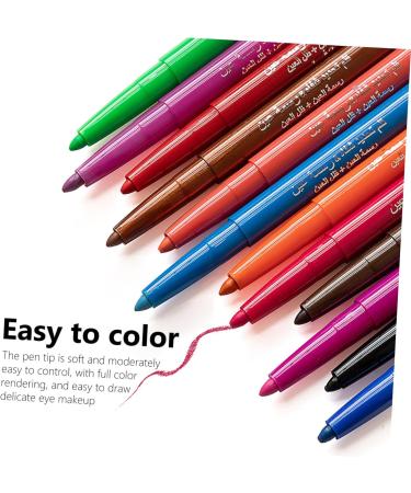 PLAFOPE 12 Pcs 1 Set Shadow Set Colored Eyeliners Eyeliner Kit Eye Liners for Women Paste Colorful - Buy Online on SooperMarket.com