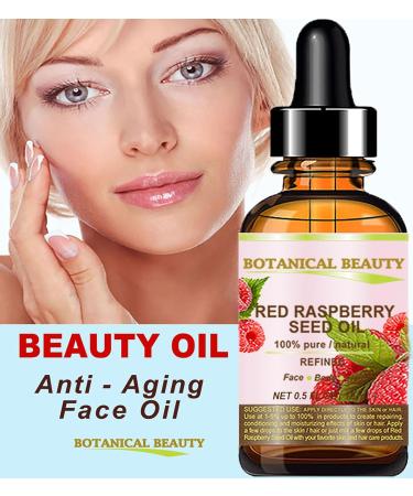 Botanical Beauty Red Raspberry Seed Oil - 100% Pure Cold Pressed Carrier Oil for Face Skin Hair Lips & Nails | 1 Fl. oz (30 ml) - International Shipping Available - Buy Online on SooperMarket.com