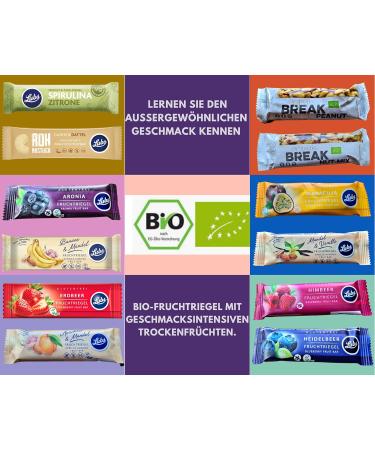 Buy Try Bag - 4x Lubs Bio Fruit Track | Vegan & Organic Fruit Bars for Kids | 14 Delicious Flavors | Healthy Snacks from Controlled Organic Cultivation - Buy Online on SooperMarket.com