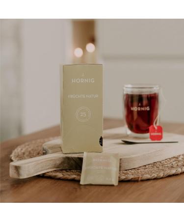 J. Hornig Fruit Tea Nature - 100 Natural Fruit Tea Bags | Fruity-Sweet Flavor No Added Flavors 4x25 Bags - International Shipping Available - Buy Online on SooperMarket.com