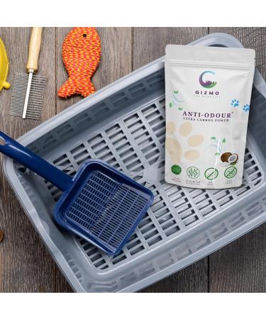Gizmo Pet Supplies Organic Cat Litter Odour Eliminator All-Natural and Non-Scented Planet-Friendly Deodorizer for Fresh, Odour-Free Cat Litter - Buy Online on SooperMarket.com
