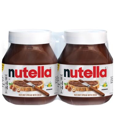 Nutella Chocolate Hazelnut Spread, Perfect Topping for Pancakes, 22.9 oz Jar (Pack of 2)