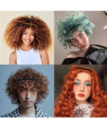3 Pieces Headbands for Thick Curly Hair Non-slip Invisible Headband Sunglass Design Headwear Accessory Unisex Hair Fixing Tool (Black Brown Rose Gold) - Buy Online on SooperMarket.com