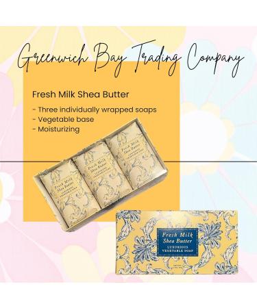 Greenwich Bay Botanical Shea Butter Bar Gift Set - Fresh Milk & Yellow - Luxurious International Shipping - Buy Online on SooperMarket.com