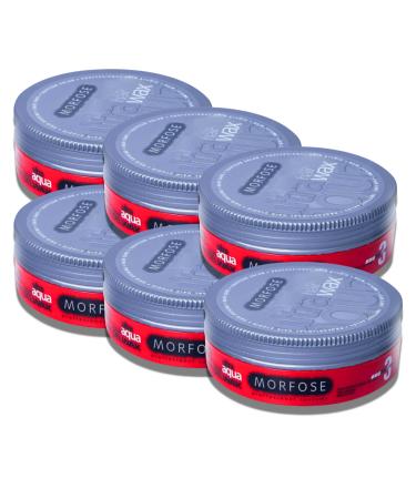 Morfose Hair Gel Wax (175 ml (pack of 6) Ultra Aqua) 175 ml (pack of 6) Ultra Aqua