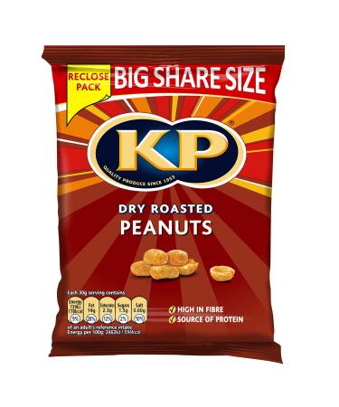 KP Dry Roasted Peanuts Share Size 415g