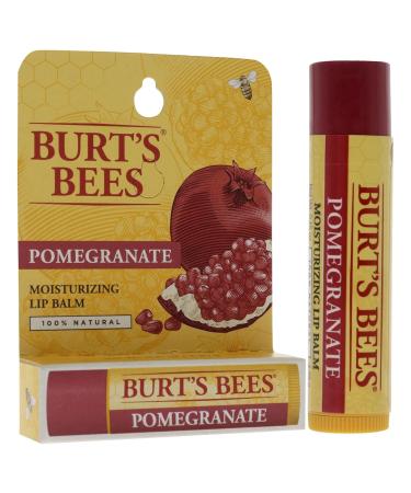 Burt's Bees Pomegranate Oil Lip Balm - 0.15 oz | Natural Moisturizing & Nourishing Lip Care - Shop Internationally - Buy Online on SooperMarket.com