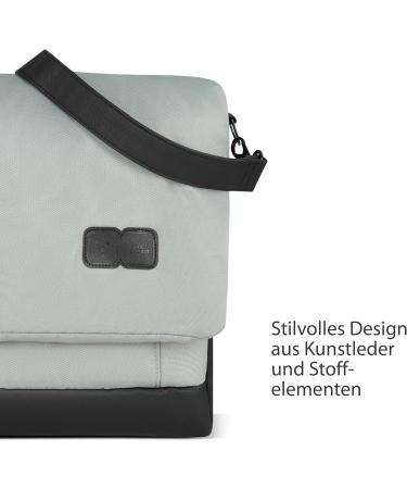 ABC Design Diaper Bag Urban | Crossbody Messenger Bag with Baby Accessories | Large Compartment & Wide Shoulder Strap - Polyester Pine - Buy Online on SooperMarket.com