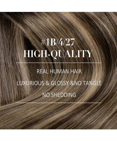 Youngsee Clip-in Extensions - 40cm Black Balayage Real Hair 120g 7PCs - Premium Quality Hair Extensions - Buy Online on SooperMarket.com