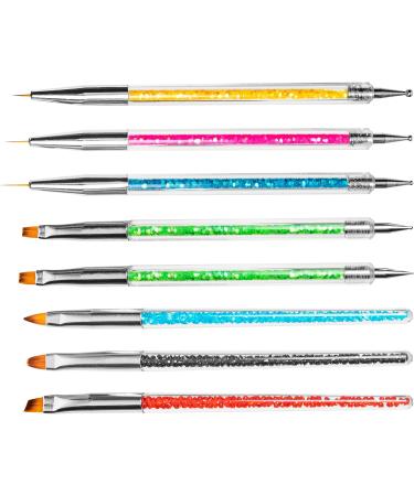 HOMEREVEL Brush Set - 8 Nail Art Brushes for Stunning Designs and Detailing - Buy Online on SooperMarket.com