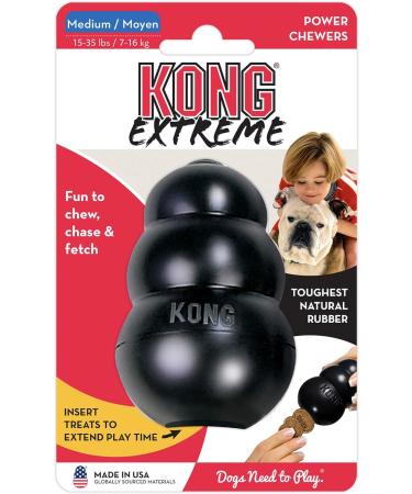 KONG Extreme Dog Toy - Tough Natural Rubber for Medium Dogs | Chew Hunt & Retrieve - Buy Online on SooperMarket.com