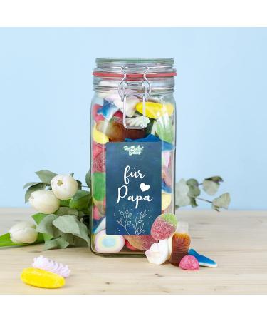 Colorful Candy Mix in a Jar - Perfect Father's Day Gift for Dad | International Shipping Available - Buy Online on SooperMarket.com