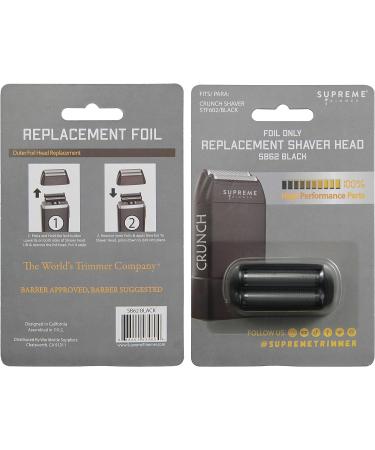 Supreme Trimmer SB62 Replacement Foil for Crunch STF602 - Hypo-Allergenic Black Foil - Buy Online on SooperMarket.com