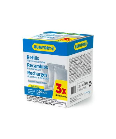 HUMYDRY USA250X3RC12 Unscented Moisture Absorber Refill 8.8-Ounce 3-Pack