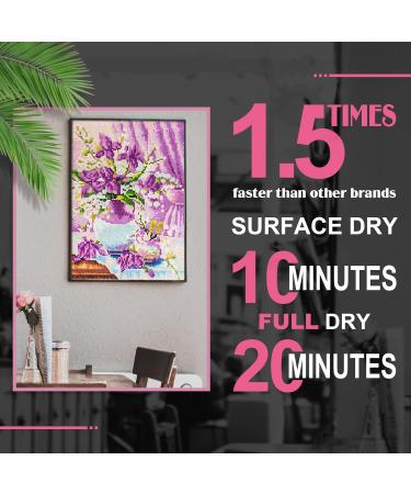 2-Pack 8oz. Diamond Painting Sealer Kit for Diamond Art - Permanent Sparkle Glue Set - Buy Online on SooperMarket.com