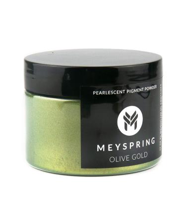 MEYSPRING Olive Gold Epoxy Resin Color Pigment - 50 Grams - Great for Resin Art and UV Resin