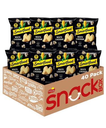 Smartfood White Cheddar Flavored Popcorn, 0.625 Ounce (Pack of 40) White Cheddar Pack of 40