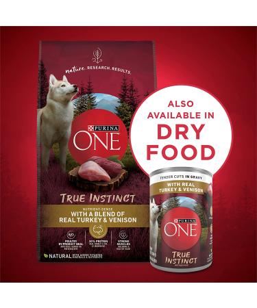 Purina ONE SmartBlend True Instinct Adult Canned Wet Dog Food Variety Pack - Turkey & Chicken 12 ct. 13 oz (Pack of 12) Gravy - Best for Dogs - Buy Online on SooperMarket.com