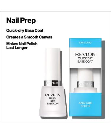 Revlon Quick Dry Base Coat Nail Polish - Chip Resistant, Longwear Formula - Clear, 0.5 Fl Oz - Buy Online on SooperMarket.com