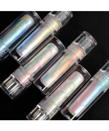 SHIJIE Chrome Liquid Nail Powder - Aurora Mermaid Chameleon Mirror Effect Pigment for Nail Art - 6 Colors - Buy Online on SooperMarket.com
