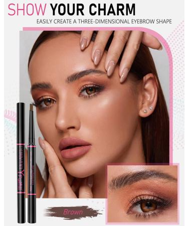 YFulfill Brown Eyebrow Pencil Waterproof Eye Brow Pencils for Women Brown Brown Eye Pencil Natural Brow Pencil Brown with Brush Brown Pencil Brown eyebrow pen Eye Brow Filler Brown - Buy Online on SooperMarket.com