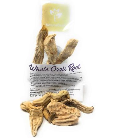 Whole Orris Root - Orris Root Contains Essential Oils Flavonoids and is Used in Perfumes - Net Weight: 1.76oz / 50g - Buy Online on SooperMarket.com