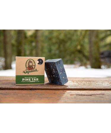 Dr. Squatch Basic Forest Pack - Pine Tar & Birchwood Breeze Handmade Bar Soap w/Organic Oils - Soap Gripper & Saver - Buy Online on SooperMarket.com