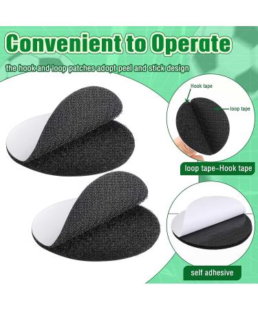 12 Pairs Referee Patch Hook and Loop Dots 3 Inch Self Sticky Circle Hook and Loop Round Adhesive Loop Tape Double Sided Hook and Loop Fasteners for Home Office School Wall Decor Tool Hanging - Buy Online on SooperMarket.com