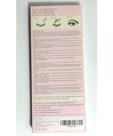 10 Styles Variety Pack Faux Mink Lashes 12mm-14mm - 10 Pairs Natural Look False Eyelashes - Handmade, Reusable, 3D Wispies for Small Faces - EMEDA - Buy Online on SooperMarket.com