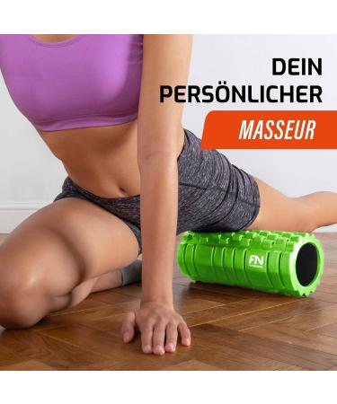 Fit Nation Fascia Roll Set with E-Book & Video Course | Massage Scooter for Backs Legs & Arms | Yoga & Fitness Fascia Roll (33x13 cm) - Buy Online on SooperMarket.com