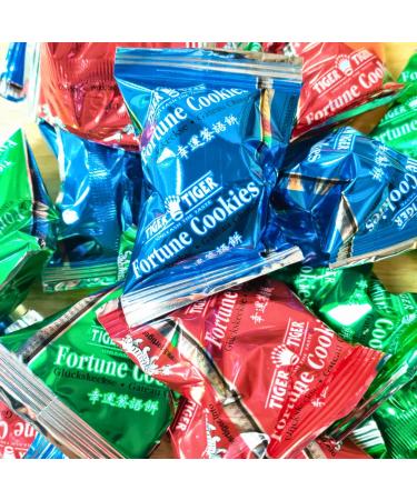 Tiger Tiger Fortune Cookies Citrus Flavour (20pcs) - Individually Foil Wrapped Biscuits Bulk Cookies Vmart  - Buy Online on SooperMarket.com