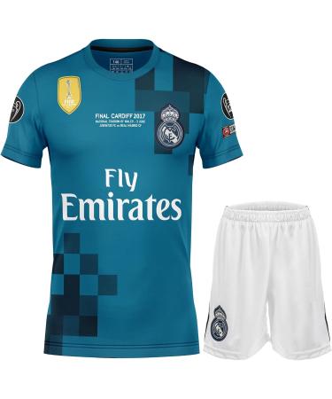 Nihmex Ronaldo Madrid Nostalgie Blue #7 Jersey - Limited Edition Football Kit for Kids (4-5 Years) | New Season Shorts & Socks - Buy Online on SooperMarket.com