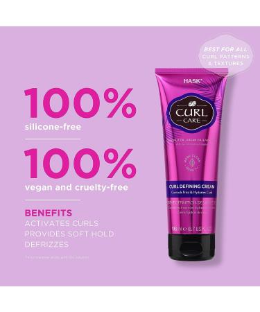 HASK Curl Care Curl Defining Cream 198 ml - Define and Enhance Your Curls - Buy Online on SooperMarket.com