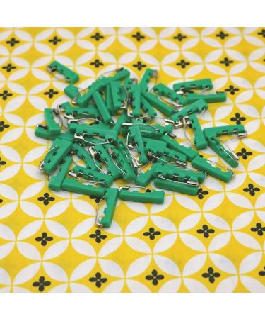 ibotti Curved Safety Pins 50-Count Green - Basting Pins for Quilting Size 1 with Grip Covers - Buy Online on SooperMarket.com