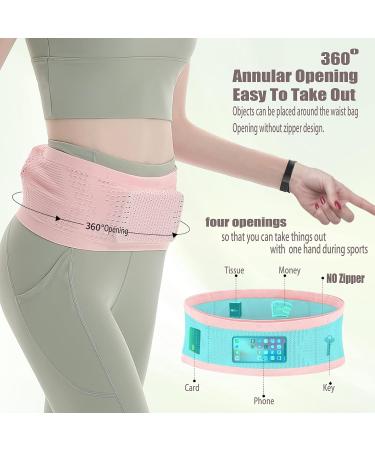 LSORPWK Running Belt Running Fanny Pack Phone Holder for Running Waist Bag Moisture Wicking Storage Belt Bag for Walking Travel Sports Hiking Workout Women & Men Large Black - Buy Online on SooperMarket.com