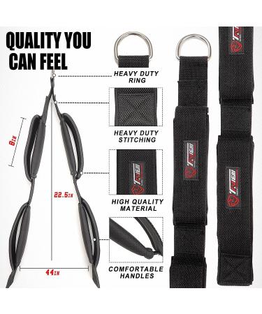 Tricep Rope Cable Attachment for Greater Range Of Motion - Dual Length Design - Buy Online on SooperMarket.com