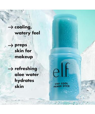 e.l.f. Stay Cool Primer Stick - Hydrating Gel Primer Aloe Infused Vegan & Cruelty-Free Perfect for Makeup Prep - Buy Online on SooperMarket.com