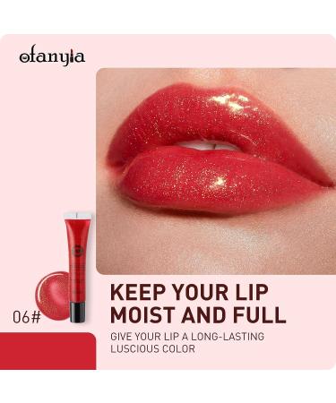 Ofanyia Crystal Lip Gloss Set - 12 Shimmering Colors | Long-Lasting Moisturizing Lip Tint for Kids, Teens, Women - Buy Online on SooperMarket.com