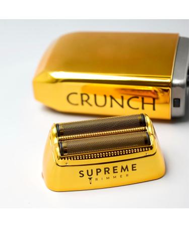 Supreme Trimmer Crunch Men's Foil Shaver STF602 - Waterproof Electric Razor for Short Hair & Stubble | 150-Minute Run Time | Ideal for Barber Use | Gold - Buy Online on SooperMarket.com