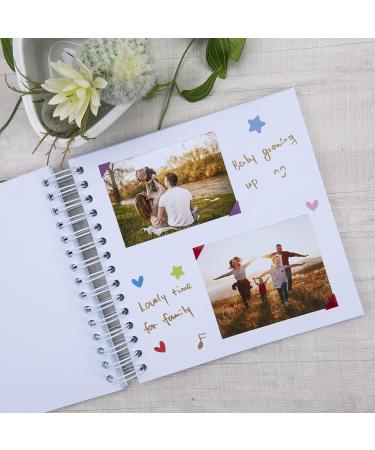 Small 8x8 DIY Scrapbook Photo Album | 80 Pages, Hardcover Craft Paper | Anniversary & Valentines Day Gift | White 8x8 Inch - Buy Online on SooperMarket.com