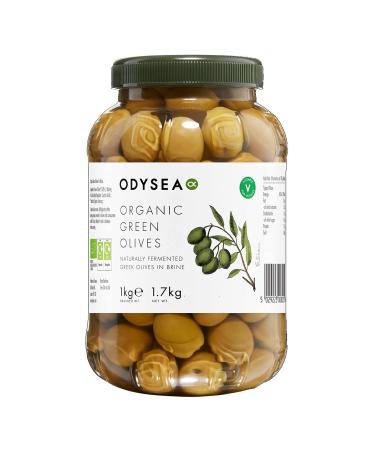 Odysea Organic Green Olives in Brine 1kg