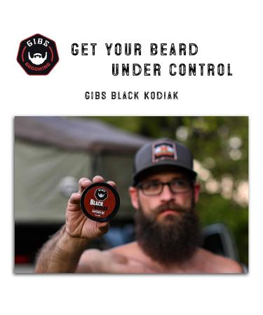 GIBS Grooming Black Kodiak Beard Balm Aid 2 oz - Nourishing Beard Care Essential - Buy Online on SooperMarket.com