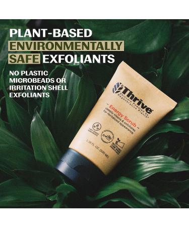 THRIVE Natural Face Scrub - Exfoliating Face Wash for Men & Women - Made in USA - Vegan Formula with Anti-Oxidants - Unclogs Pores & Prevents Ingrown Hairs - 3.38 Fl Oz - Buy Online on SooperMarket.com
