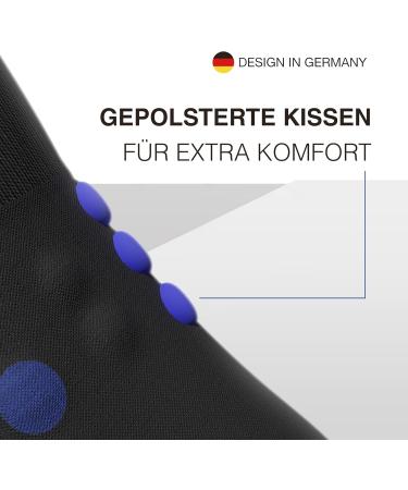 Diasports Runstars Compression Socks for Sports & Running | Premium Black/Blue Compression Socks for Marathon & Triathlon - Unisex L - Buy Online on SooperMarket.com