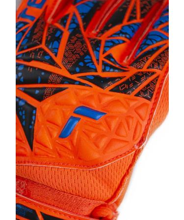 Reusch Youth Attrakt Starter Finger Support Goalkeeper Gloves - Unisex Junior 6 Orange-Blue | International Shipping Available - Buy Online on SooperMarket.com